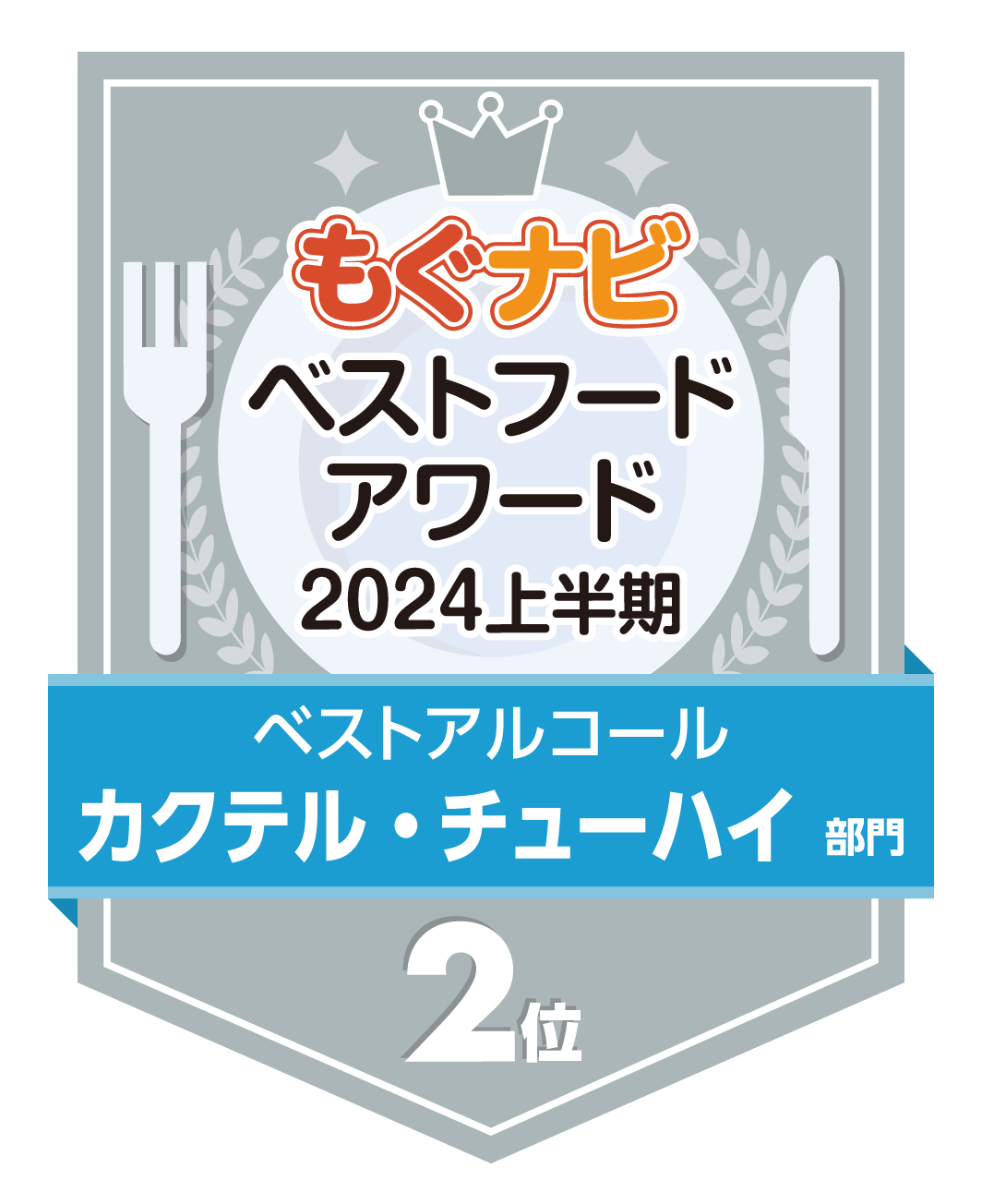 ベストフードアワード2024上半期 カクテル・チューハイ部門 第2位